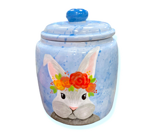 Hillsboro Watercolor Bunny Jar