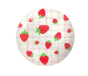 Hillsboro Strawberry Plaid Plate