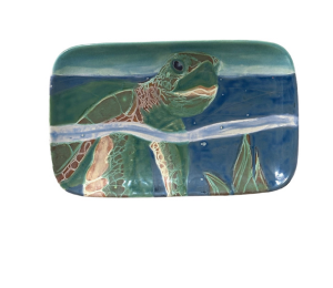 Hillsboro Swimming Turtle Plate