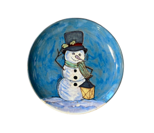 Hillsboro Rustic Glazed Snowman