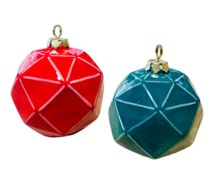 Hillsboro Jewel Toned Faceted Ornament