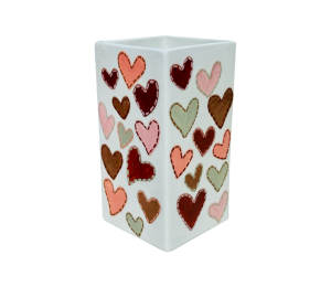 Hillsboro Quilted Heart Vase